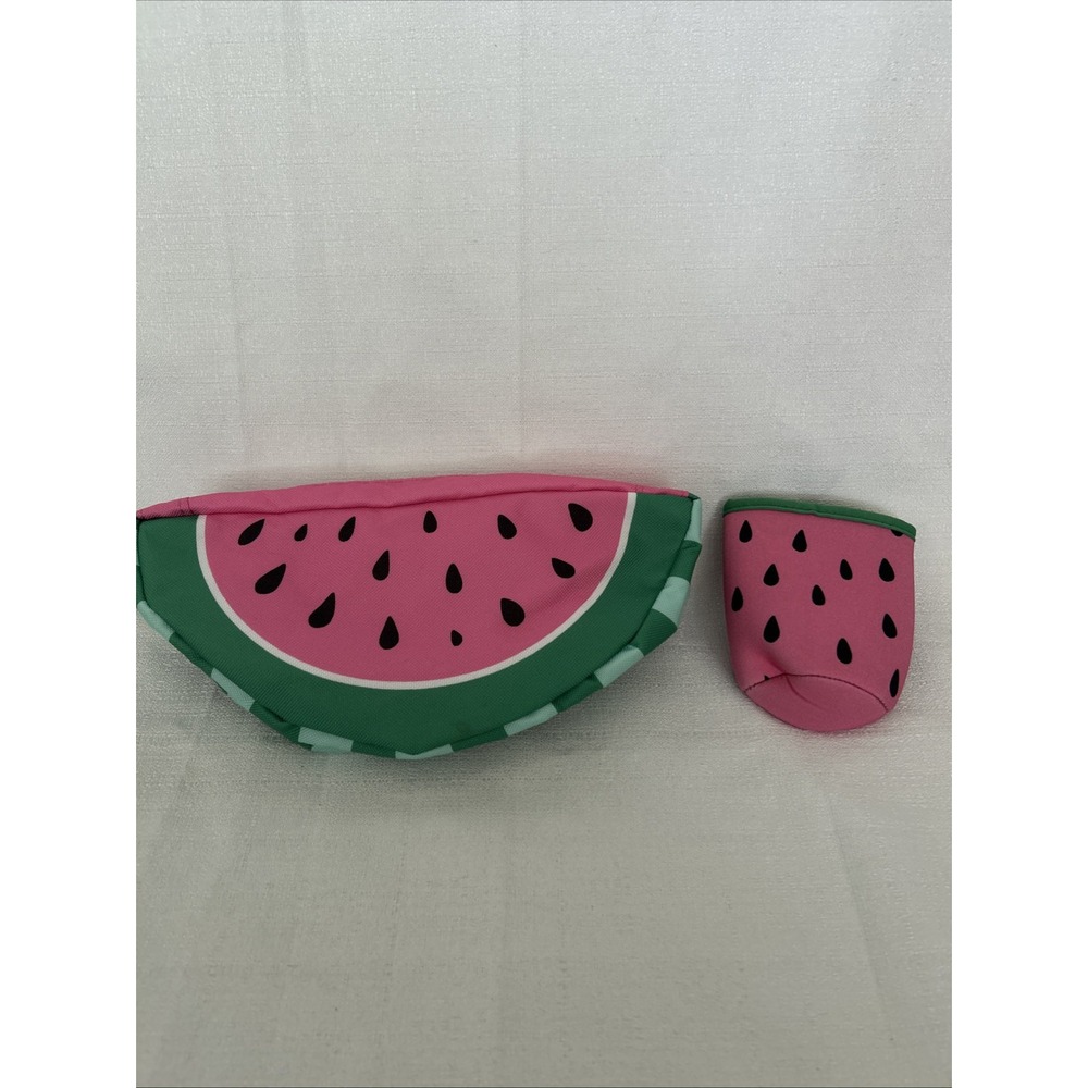 ULTA Watermelon Fanny‎ Pack Belt Bag w/Drink Holder Can Koozie Pink NWT